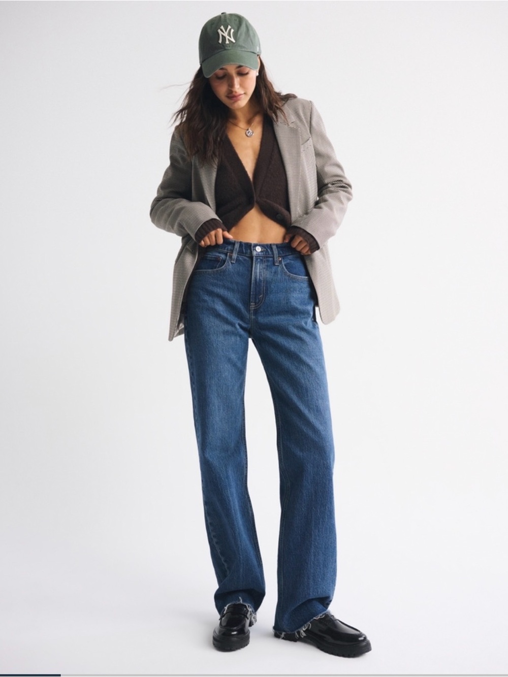 Abercrombie & Fitch Curve Love High Rise 90s Relaxed Jeans